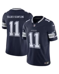 Men's Dallas Cowboys #11 Marquez Valdes-Scantling Navy 2026 Vapor F.U.S.E Untouchable Limited Jersey