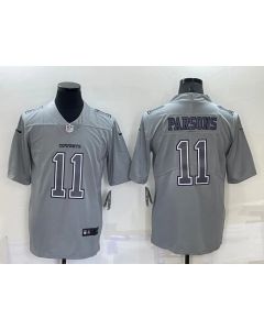 Men's Dallas Cowboys #11 Micah Parsons Grey Atmosphere Fashion Stitched Jersey