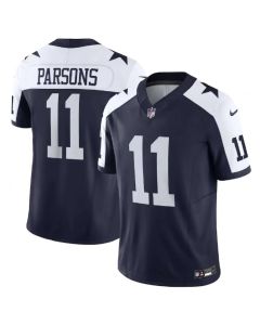 Men's Dallas Cowboys #11 Micah Parsons Navy 2023 F.U.S.E. Vapor Limited Stitched Football Jersey