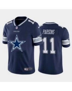 Men's Dallas Cowboys #11 Micah Parsons Navy Team Big Logo Limited Stitched Jersey