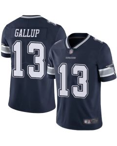 Men's Dallas Cowboys #13 Michael Gallup Navy Vapor Untouchable Limited Stitched NFL Jersey