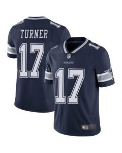 Men's Dallas Cowboys #17 Malik Turner Navy Vapor Limited Stitched Jersey