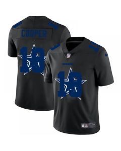 Men's Dallas Cowboys #19 Amari Cooper Black Shadow Logo Limited Stitched Jersey
