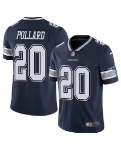 Men's Dallas Cowboys #20 Tony Pollard Navy Limited Stitched Jersey