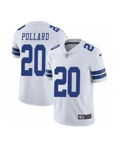 Men's Dallas Cowboys #20 Tony Pollard White Vapor Untouchable Limited Stitched Jersey