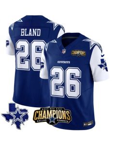 Men's Dallas Cowboys #26 DaRon Bland Blue/White 2023 F.U.S.E. NFC East Champions Patch Stitched Football Jersey