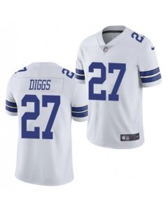 Men's Dallas Cowboys #27 Trevon Diggs White Vapor Limited Stitched Jersey