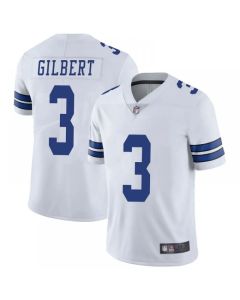 Men's Dallas Cowboys #3 Garrett Gilbert White Vapor Limited Stitched Jersey
