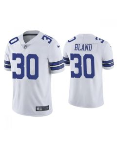 Men's Dallas Cowboys #30 DaRon Bland White Vapor Limited Stitched Jersey
