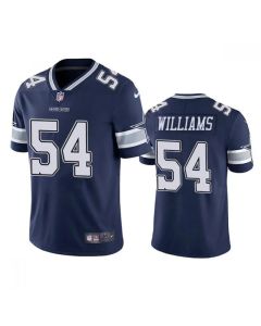 Men's Dallas Cowboys #54 Sam Williams Navy Vapor Limited Stitched Jersey