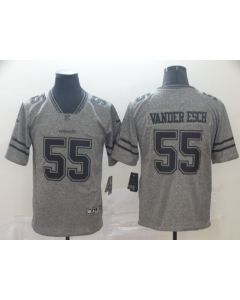 Men's Dallas Cowboys #55 Leighton Vander Esch Grey Stitched NFL Jersey