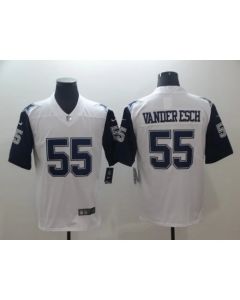Men's Dallas Cowboys #55 Leighton Vander Esch White Color Rush Limited Stitched NFL Jersey