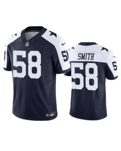 Men's Dallas Cowboys #58 Mazi Smith Navy 2023 F.U.S.E. Vapor Limited Stitched Football Jersey