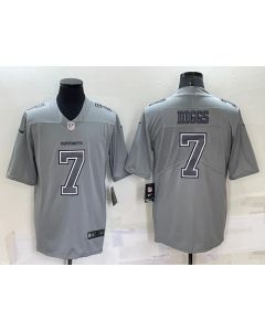 Men's Dallas Cowboys #7 Trevon Diggs Grey Atmosphere Fashion Stitched Jersey