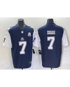 Men's Dallas Cowboys #7 Trevon Diggs Navy 2023 F.U.S.E. With 1960 Patch Vapor Limited Stitched Football Jersey (Navy)