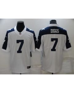Men's Dallas Cowboys #7 Trevon Diggs White/Navy Vapor Limited Stitched Jersey