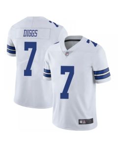 Men's Dallas Cowboys #7 Trevon Diggs White Vapor Limited Stitched Jersey