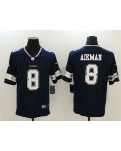 Men's Dallas Cowboys #8 Troy Aikman Navy Vapor Untouchable Player Limited Jersey