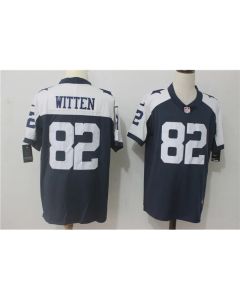 Men's Dallas Cowboys #82 Jason Witten Navy Blue Thanksgiving Stitched NFL Vapor Untouchable Limited Throwback Jersey