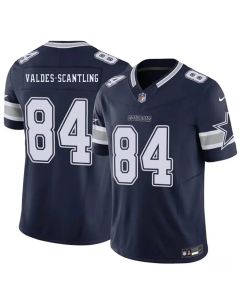 Men's Dallas Cowboys #84 Marquez Valdes-Scantling Navy 2026 NFL Draft Vapor F.U.S.E. Limited Jersey