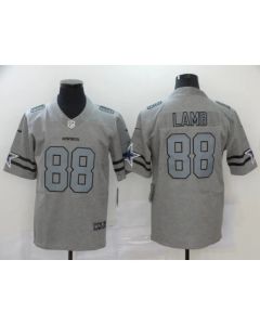 Men's Dallas Cowboys #88 CeeDee Lamb Grey Stitched Jersey