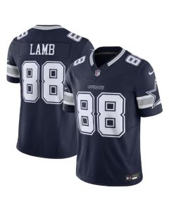 Men's Dallas Cowboys #88 CeeDee Lamb Navy 2023 F.U.S.E. Vapor Limited Stitched Football Jersey