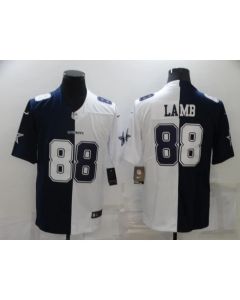 Men's Dallas Cowboys #88 CeeDee Lamb Navy White Split Vapor Untouchable Limited Stitched Jersey