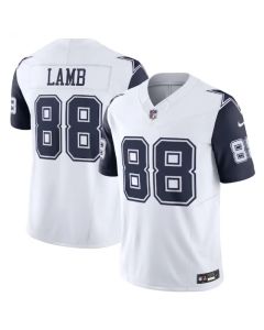 Men's Dallas Cowboys #88 CeeDee Lamb White 2023 F.U.S.E. Vapor Limited Stitched Football Jersey