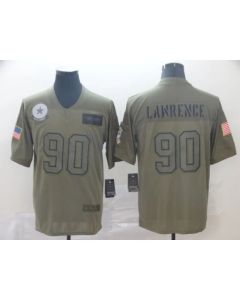 Men's Dallas Cowboys #90 Demarcus Lawrence 2019 Camo Salute To Service Limited Stitched NFL Jersey