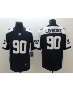 Men's Dallas Cowboys #90 Demarcus Lawrence Navy Blue Thanksgiving Vapor Untouchable Limited NFL Stitched Jersey