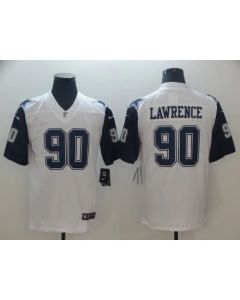 Men's Dallas Cowboys #90 Demarcus Lawrence White Color Rush Limited Stitched NFL Jersey