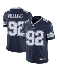 Men's Dallas Cowboys #92 Quinnen Williams Esch Navy Color Rush Vapor Limited Stitched Jersey (Navy)