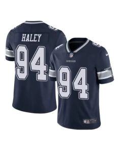 Men's Dallas Cowboys #94 Charles Haley Navy Vapor Untouchable Limited Stitched Jersey