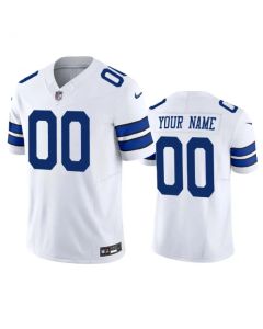 Men's Dallas Cowboys Active Player Custom White 2023 F.U.S.E. Limited Stitched Football Jersey