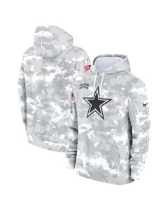 Men's Dallas Cowboys Arctic Camo 2024 Salute to Service Club Fleece Pullover Hoodie (Camo)