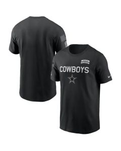 Men's Dallas Cowboys Black 2026 Salute to Service Sideline Dri-FIT T-Shirt