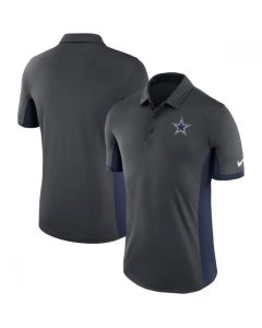 Men's Dallas Cowboys Charcoal Navy Evergreen Polo