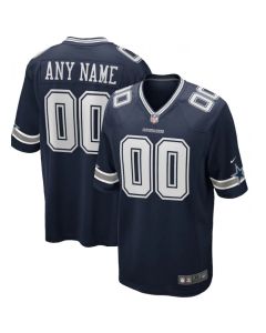Men's Dallas Cowboys Customized Navy Stitched Jersey