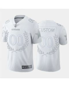 Men's Dallas Cowboys Customized White MVP Stitched Limited Jersey