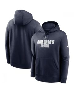 Men's Dallas Cowboys Navy Fan Gear Local Club Pullover Hoodie