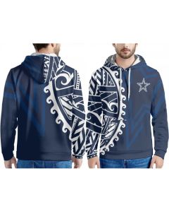 Men's Dallas Cowboys Navy Pullover Hoodie