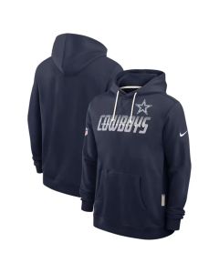 Men's Dallas Cowboys Navy Sideline Standard Issue Top Prospect Dri-FIT Hoodie