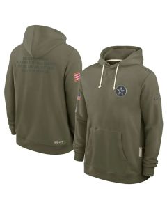 Men's Dallas Cowboys Olive 2025 Salute to Service Pullover Hoodie (Olive)