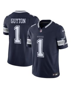 Men's Dallas Cowboys Tyler Guyton Navy 2024 NFL Draft First Round Pick Player F.U.S.E. Vapor Untouchable Limited Stitched Football Jersey