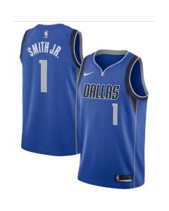Men's Dallas Mavericks #1 Dennis Smith Jr. Royal Icon Edition Swingman Stitched Jersey
