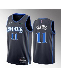 Men's Dallas Mavericks #11 Kyrie Irving Black 2023/24 City Edition Stitched Basketball Jersey