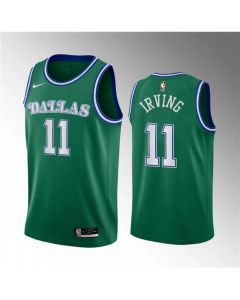 Men's Dallas Mavericks #11 Kyrie Irving Green Classic Edition Stitched Basketball Jersey