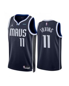 Men's Dallas Mavericks #11 Kyrie Irving Navy Statement Edition Stitched Basketball Jersey