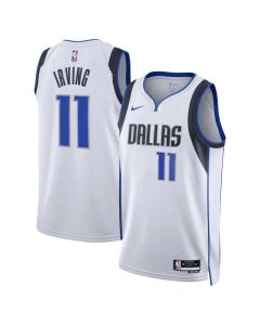 Men's Dallas Mavericks #11 Kyrie Irving White Swingman Association Edition Jersey