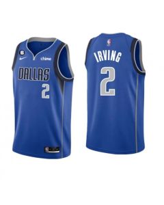 Men's Dallas Mavericks #2 Kyrie Irving Blue Icon Edition Stitched Basketball Jersey